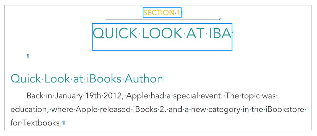 Layout Boundaries in iBooks Author